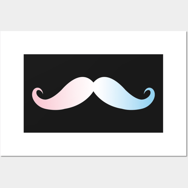 Transgender Mustache Wall Art by Trans Action Lifestyle